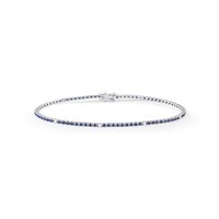 Pulsera Bliss Mujer in Oro blanco Zaffiro blu 20104377